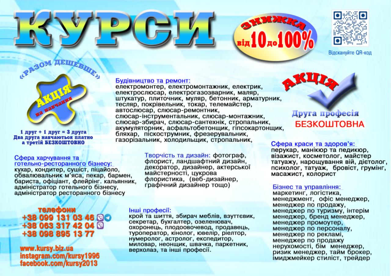 Курси перукар, колорист, диплом пластиковий і сертифікат