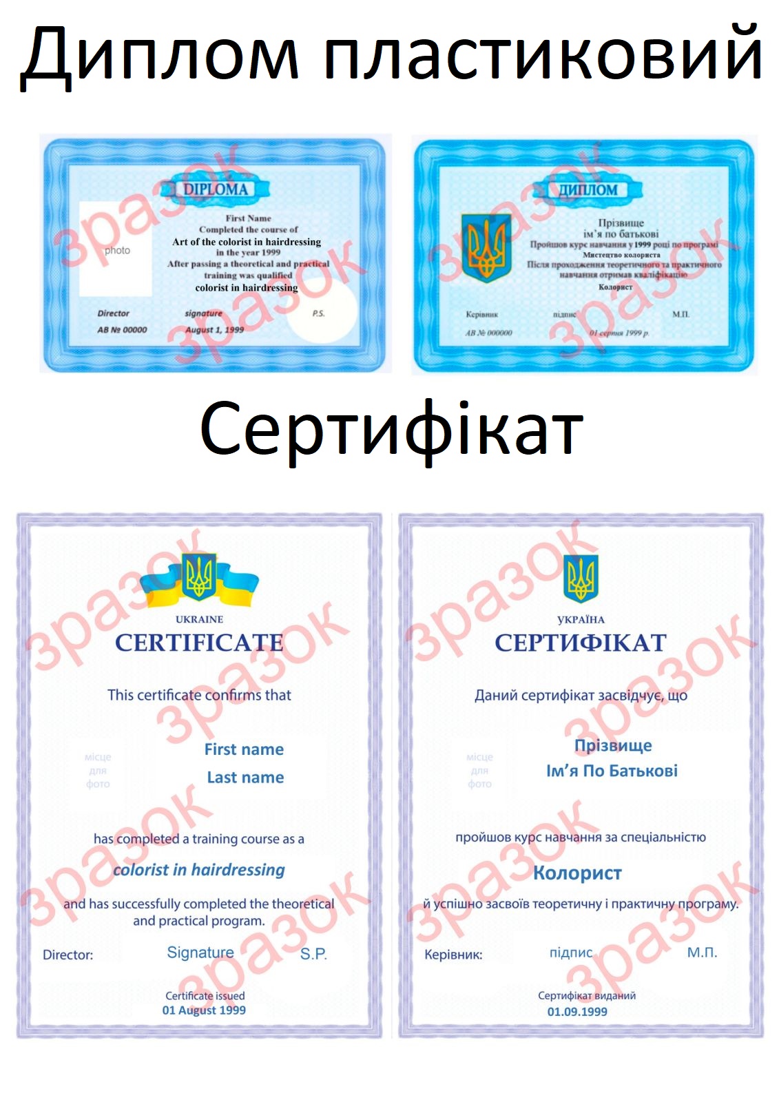 Курси бухгалтера диплом пластиковий і сертифікат